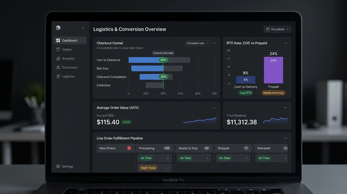 Ecommerce Conversion & RTO Risk Analytics Dashboard